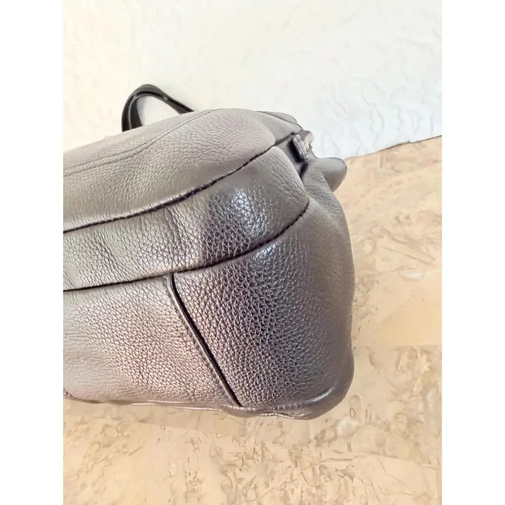 Vtg COACH Penelope black leather Satchel Bag F16529